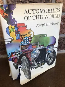 Automobiles Of The World Hardcover Book By Joseph Wherry 1968 Out Of Print - Picture 1 of 12