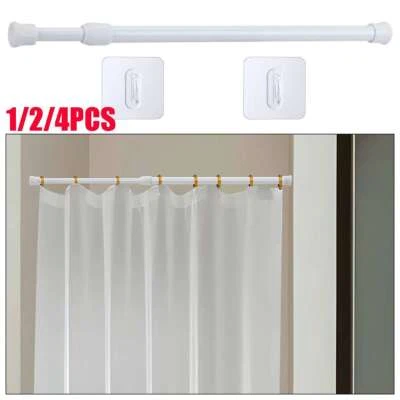 Barra de cortina de tensión de acero de alta resistencia carga de resorte poste de cortina ajustable 12-20" Foto 1 de 4