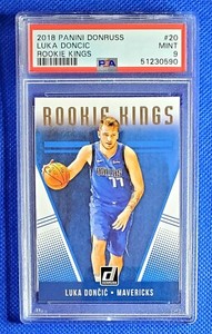 Luka Doncic 2018-19 Panini Donruss Rookie Kings PSA 9 RC #20 fresh slab