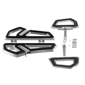 Chrome Driver Passenger Floorboards Fit For Harley Touring Road King 2000-2023 - Picture 1 of 13