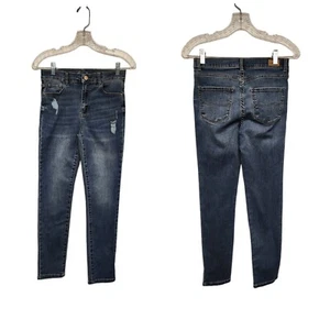 Jordache Girls Skinny Distressed High Rise Jeans Size 14 - Picture 1 of 5