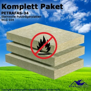 200mm / 110m² WDVS Komplett Paket Fassadendämmung Steinwolle PETRAFAS-34 - Bild 1 von 16