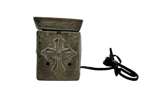Scentsy Charity Cross Plug In Wax Warmer Bronze Tested - Picture 1 of 6