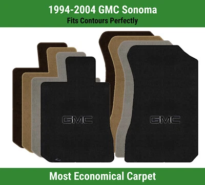 Alfombrillas de primera fila Lloyd Velourtex para GMC Sonoma '94-04 con logotipo GMC 1 negro Foto 1 de 4