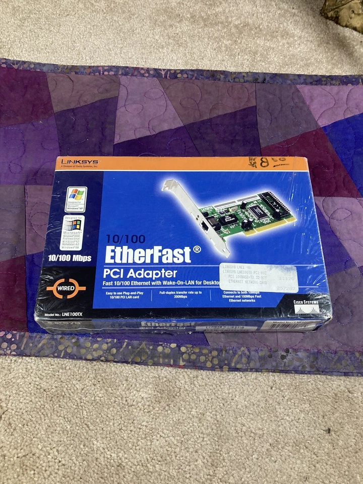 10/100 ETHERFAST PCI ADAPTER MODEL NO: LNE 100TX CISCO SYSTEMS INTERNET ACCESS - Image 1 of 3