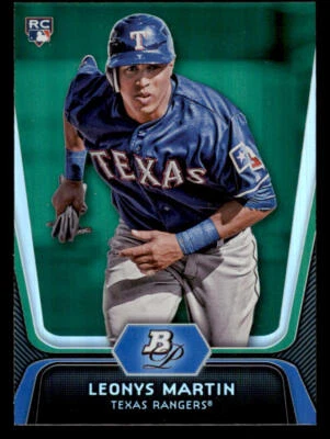 2012 Bowman Platinum Emerald #44 Leonys Martin - Image 1 of 2
