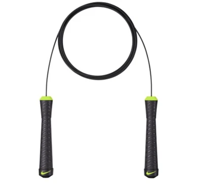 Nuevo Nike Cuerda Pesada .5lb Mangos 9' Cuerda Jumprope - Negro/Verde o Gris/Rosa Foto 1 de 2