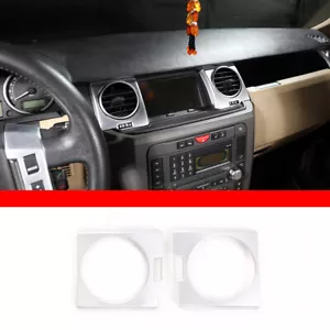 Chrome Center Control Air Outlet Trim Cover For Land Rover Discovery 3 LR3 04-09 - Picture 1 of 12