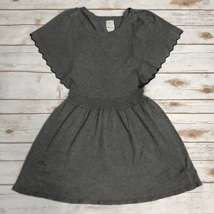 Ella Moss Women’s 12 Gray Flutter Flare Tunic Knit Sweater Dress Anthropologie L - Picture 1 of 6