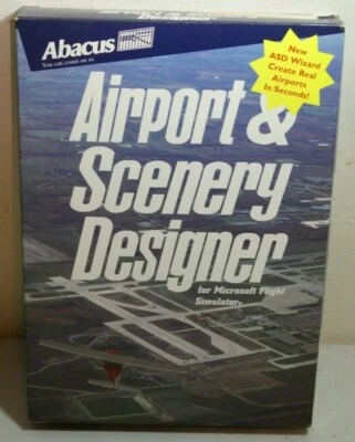 airport & scenery designer pc big box microsoft flight simulator abacus win95 - Image 1 of 4