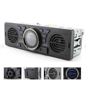 Single 1 Din Car Stereo Radio FM Built-in 2Speakers Bluetooth MP3 player USB/AUX - Picture 1 of 9