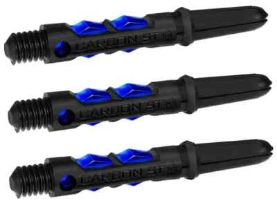 HARROWS Short Black & Blue CARBON ST Dart Shafts: 1 set of 3