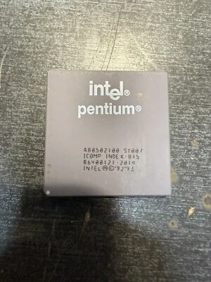 Intel Pentium 100 A80502100 SX963   100MHz/66MHz CPU PC Processore - Immagine 1 di 3