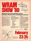 WRAM Show Print Ad Flyer 1980 Wall Art Decor White Plains, NY 12th Annual