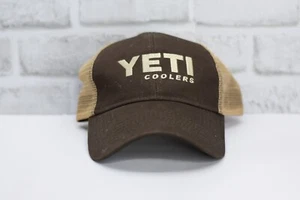 Cappello Yeti Coolers nuovo con etichette berretto camionista in rete marrone/beige snapback - Foto 1 di 3