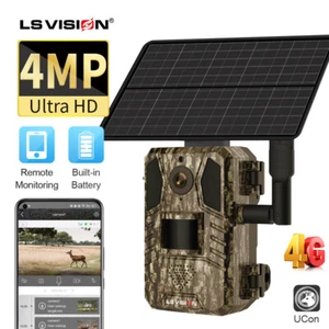 4G LTE Cellular Solar Powered Hunting Trail Camera Wireless Wildlife Game Camera - Picture 1 of 6