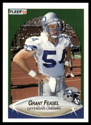 1990 Fleer #265 Grant Feasel - Seattle Seahawks - Rookie - Image 1 of 2