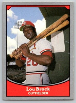 1990 Pacific Baseball Legends - #12 Lou Brock - Image 1 of 2
