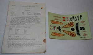 Kyosho Harley Davidson FLH-80 R/C Motorcycle Manual & Unused Sticker Sheet - Picture 1 of 16