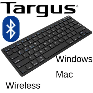 Bluetooth Keyboard Mac iOS Android Windows Slim Compact Portable QWERTY Layout - Picture 1 of 12