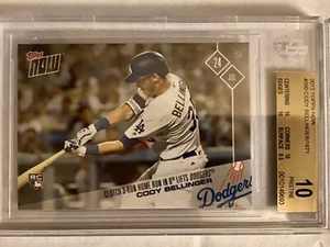 CODY BELLINGER RC BGS 10 ONLY 1671 MADE 2017 TOPPS NOW R.O.Y. MVP VERY LTD. CARD - Picture 1 of 3