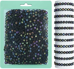 800 Pieces Assortment Letter Beads for Friendship Bracelets Making Kit, 28 Style - Picture 1 of 12