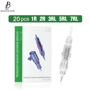 20 Stück Schraubpatronen Nadeln Tattoo 1R/2R/3/4/5/7RL Permanent Make-up Maschine - Bild 1 von 6