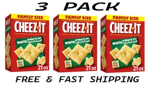Cheez-It White Cheddar Cheese Crackers, Baked Snack Crackers, 21 oz (3 PACK) - Picture 1 of 1