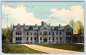 ANTIGUA POSTAL DEL HOSPITAL RICHMOND INDIANA REID MEMORIAL 1910 - Imagen 1 de 2