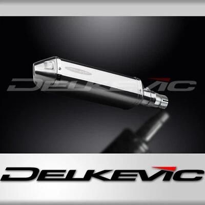 Silenciador de escape de acero inoxidable triple ovalado Yamaha YZF-R6 2006-2017 Delkevic Slip On 13"  Foto 1 de 4