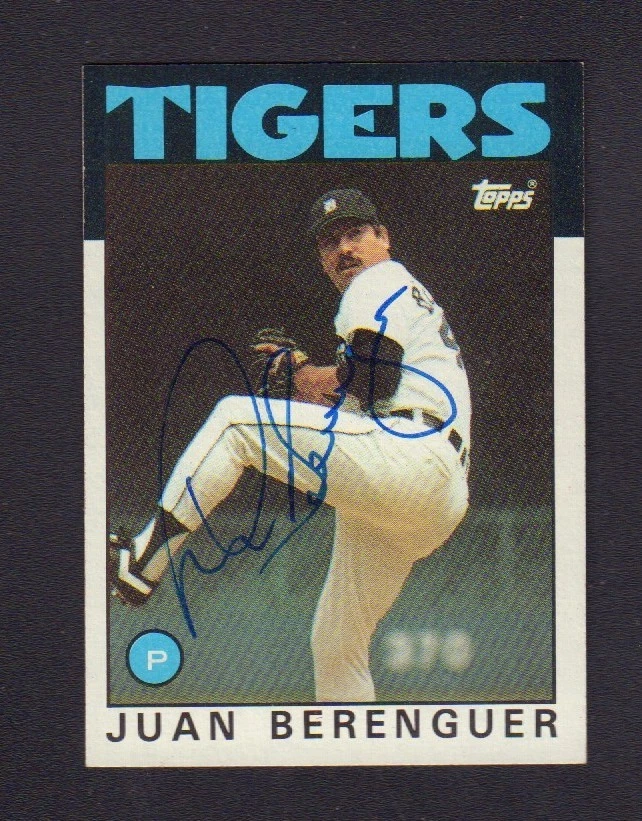 Juan Berenguer 1986 Topps #47 Tigers Autographed Signed w/COA jh55 - Image 1 of 1