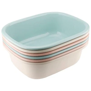 6 Pack 13L 12 Quart Dish Pan 14.5 x 11.8 x 4.7 Inch Plastic Wash Tub Basin St... - Picture 1 of 7