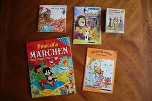 ROUGH* 5x German Language Childrens Book Lot Fairy Tales Fablen Aschenputtel 70s - Picture 1 of 19
