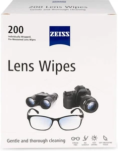 Zeiss Pre-Moistened Lens Cleaning Wipes Individually Wrapped 200 Count - Picture 1 of 6