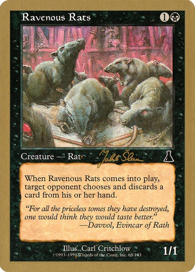 MTG Ravenous Rats (1999 Jakub Slemr) - World Championships #068 - Image 1 of 1