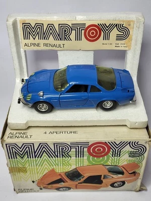 Vintage MARTOYS 1/24 ALPINE RENAULT ref. Modellino auto blu 0109 con... - Immagine 1 di 4