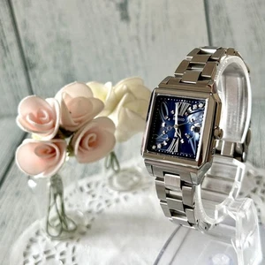 [Limited] SEIKO Rukia 1B22-0AL0 Watch Radio Solar Square. - Picture 1 of 5