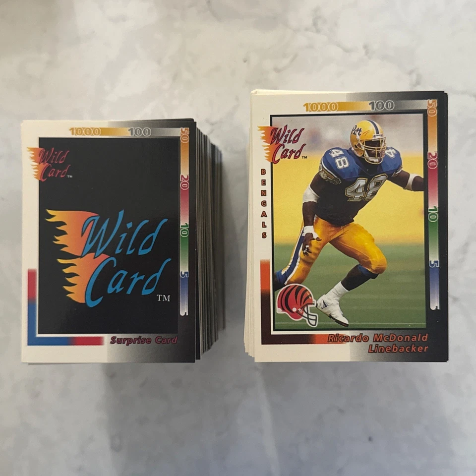 1992 Wild Card Football #s 1-230 +Rookies - You Pick - NFL Trading Cards - Image 1 of 1