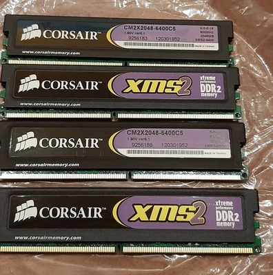 Corsair DDR2 XMS2  2GB 800 MHz (4 Sticks) - Image 1 of 2