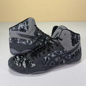 Asics Wrestling Shoes - Black Gray - Mens Size 11 - J703J - CLEANED! - Picture 1 of 10