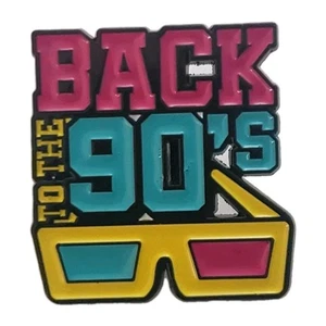"REGRESO A LOS 90" Gafas 3D Colorido Esmalte Solapa Sombrero Bolsa Prendedor ^ - Imagen 1 de 7