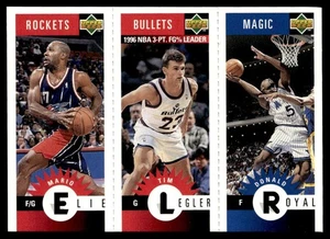 1996-97 Upper Deck Collectors Choicel Mini Mario Elie/Tim Legler/Donald Royal - Picture 1 of 2