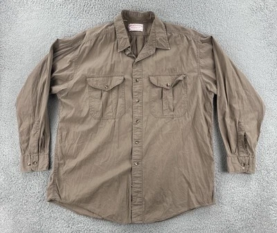 Camisa De Colección CC Filson Seattle Una Prenda Filson Genuina Para Hombres Grande Marrón Abotonada Foto 1 de 4