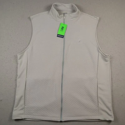 IZOD Golf Hydra Shield Vest Men's Large Sleeveless Sweatshirt Grey Full Zip - Image 1 of 4