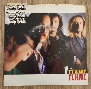 Cheap Trick Signed The Flame 7" Vinyl Record Tom Petersson RAD - Picture 1 of 1