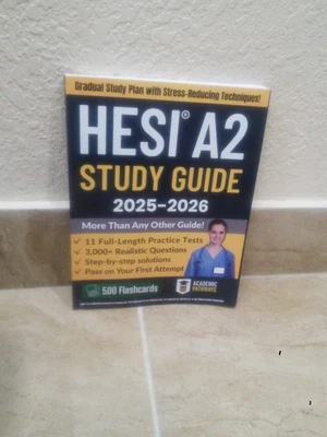 HESI A2: Study Guide 2025-2026 Test Preparation Book By Academic Pathways - Image 1 of 2