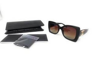 Chanel Polarized Sunglasses 5494-A c.622/S9 Black-Gradient Brown lens 53-18-140 - Picture 1 of 5