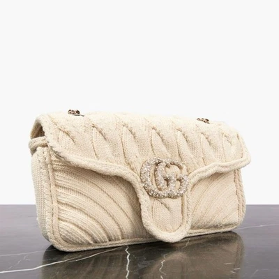 Bolso de hombro Gucci GG Marmont 2.0 adornado con cristal - Nuevo con etiquetas Foto 1 de 4