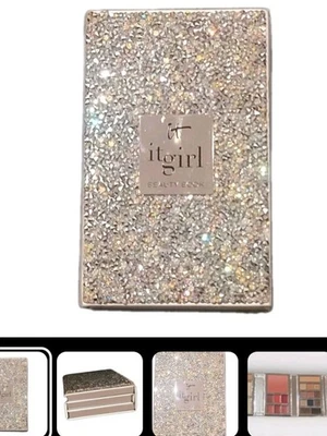 It Cosmetics Makeup LTD IT GIRL Beauty Book NEW Retired Silver BLING Tiny Smudge - Image 1 of 4