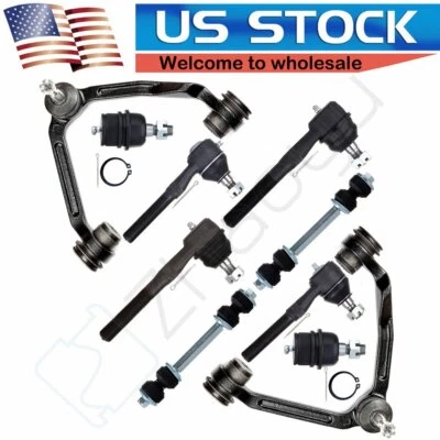 Brazos de control delanteros 10 piezas extremos de varilla de amarre rótulas para Ford F-150 F-250 1997-2003 Foto 1 de 4